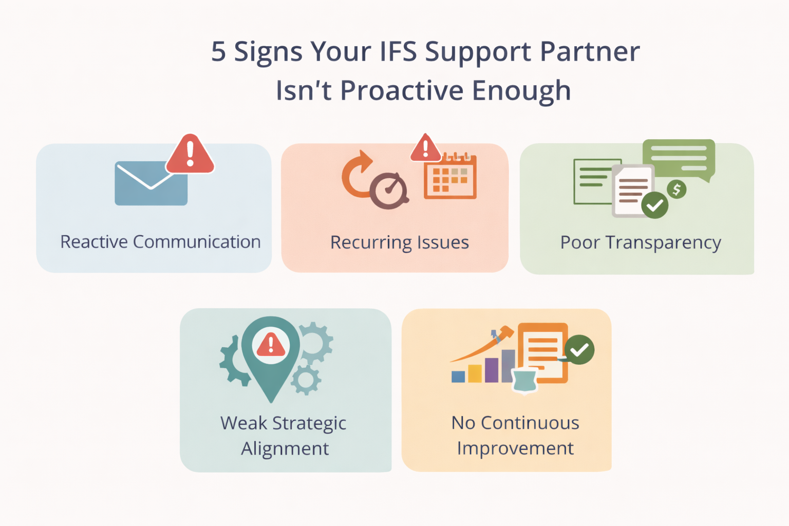 5 Signs Your IFS Support Partner Isn’t Proactive Enough
